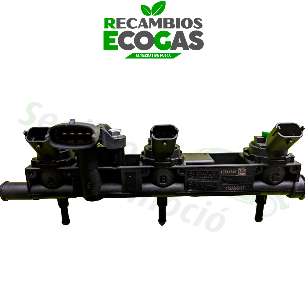 Landi Renzo Rail de Inyectores GLP 3 Cilindros Eco EVO 3 rampa inyectores Landi Eco EVO Renault