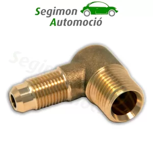 Pieza conectora cobre para manguera termoplástica