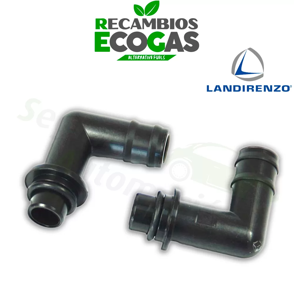 Landi Renzo conexión de agua en 90° para reductor Li02/Li12 (2 pzs)