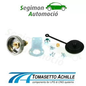 Tomasetto boquilla de llenado mini rosca interna M10 con conexión para manguera flexible Faro