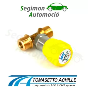 Adaptador de boquilla de suministro BAYONETA con conexión para válvula de llenado en depósito de gas combustible de 4 agujeros