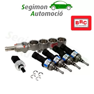 Rampa de Inyección BRC IN03 4 Cilindros con Sensor de Presión | GLP/GNC