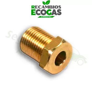 Boquilla roscada (latón) M12x1 Ø 6 mm L. 15 mm