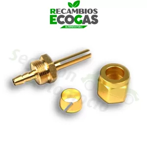 DREHMEISTER set de montaje 6 mm (conector, tuerca de rosca, casquillo)