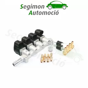 IG1 Apache (Giac 01) Rampa de inyección de 4 cilindros 2 Ohm  Este artículo sólo puede pedirse en unidades de embalaje completas. (PU 20 piezas o múltiplos de las mismas).