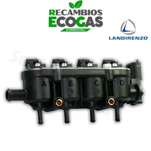 Landi Renzo MED inyector GLP GNV 4 cilindros con sensor (nueva versión de 12 agujeros)