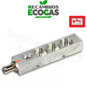 MTM Riel del combustible para 3 cilindros con sensor de presión con conexión de sensor de presión de los nuevos inyectores MY09)