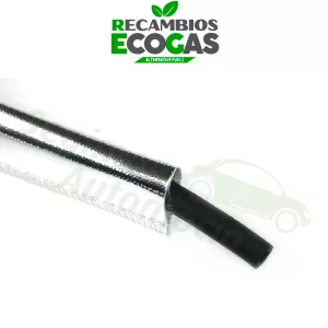 Manguera de protección contra el calor de fibra de vidrio y aluminio hasta 550 grados (por metro)