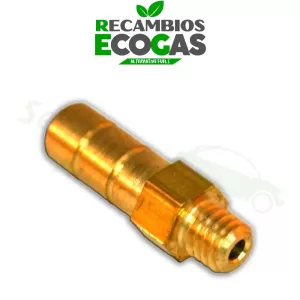 Boquilla roscada (con forma externa hexagonal y cónica)