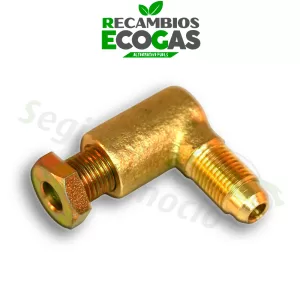Codo para multiválvula/boca de depósito M10x1 / M14x1 Ø 6 / 8 mm