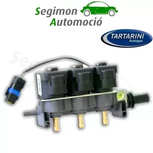 Rampa di iniezione Tartarini 3 cilindri EVO08G con sensore di temperatura