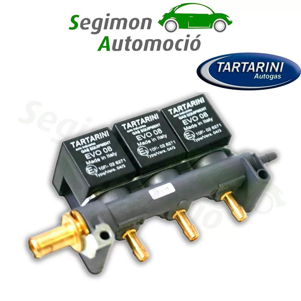 Tartarini rampa de inyección de 3 cilindros EVO08G sin sensor de temperatura