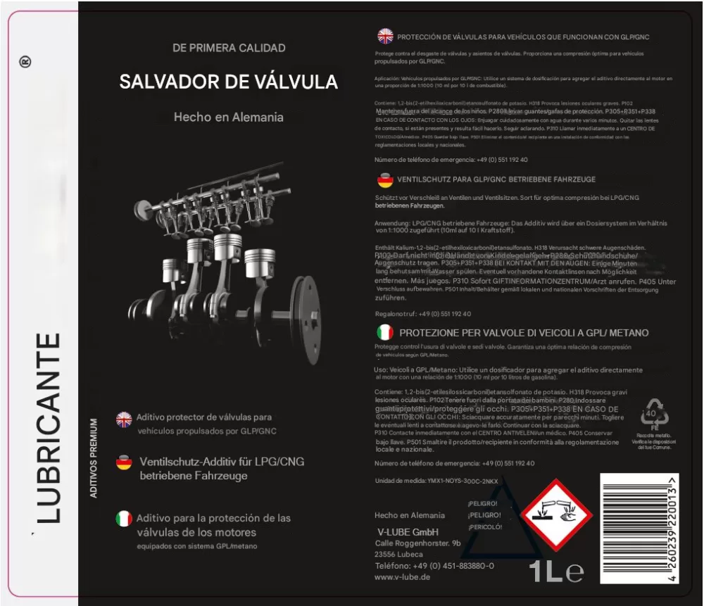 V-LUBE Valve Saver - 1 L