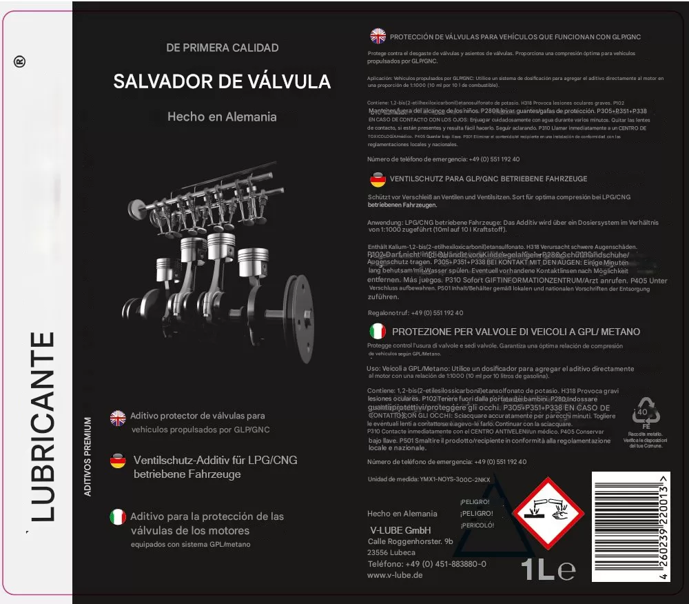 V-LUBE Valve Saver - 1 L