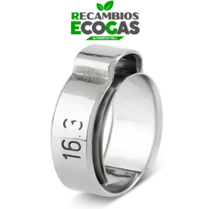 ABA Abrazadera de 1 oreja con anillo de inserción, material W1