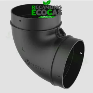 Truma BG 80 curva para tubo de aire caliente de ø 80 mm -> tubo de distribución VR de ø 65/72 mm