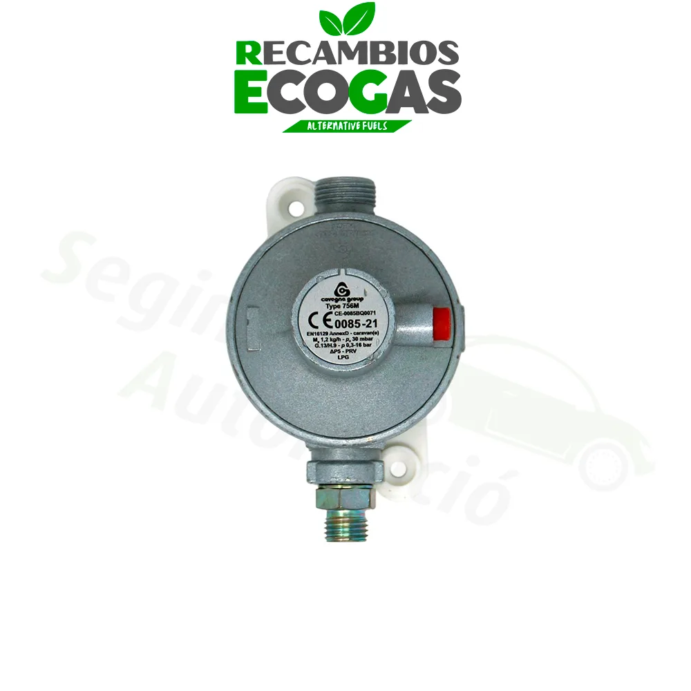 Cavagna regulador de presión baja 30mbar 1,2kg/h WM M20x1,5 x SRV8 1-st