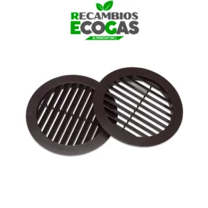 Peça final Truma EN com aba de ar para tubo de distribuição de ar 65 mm preto