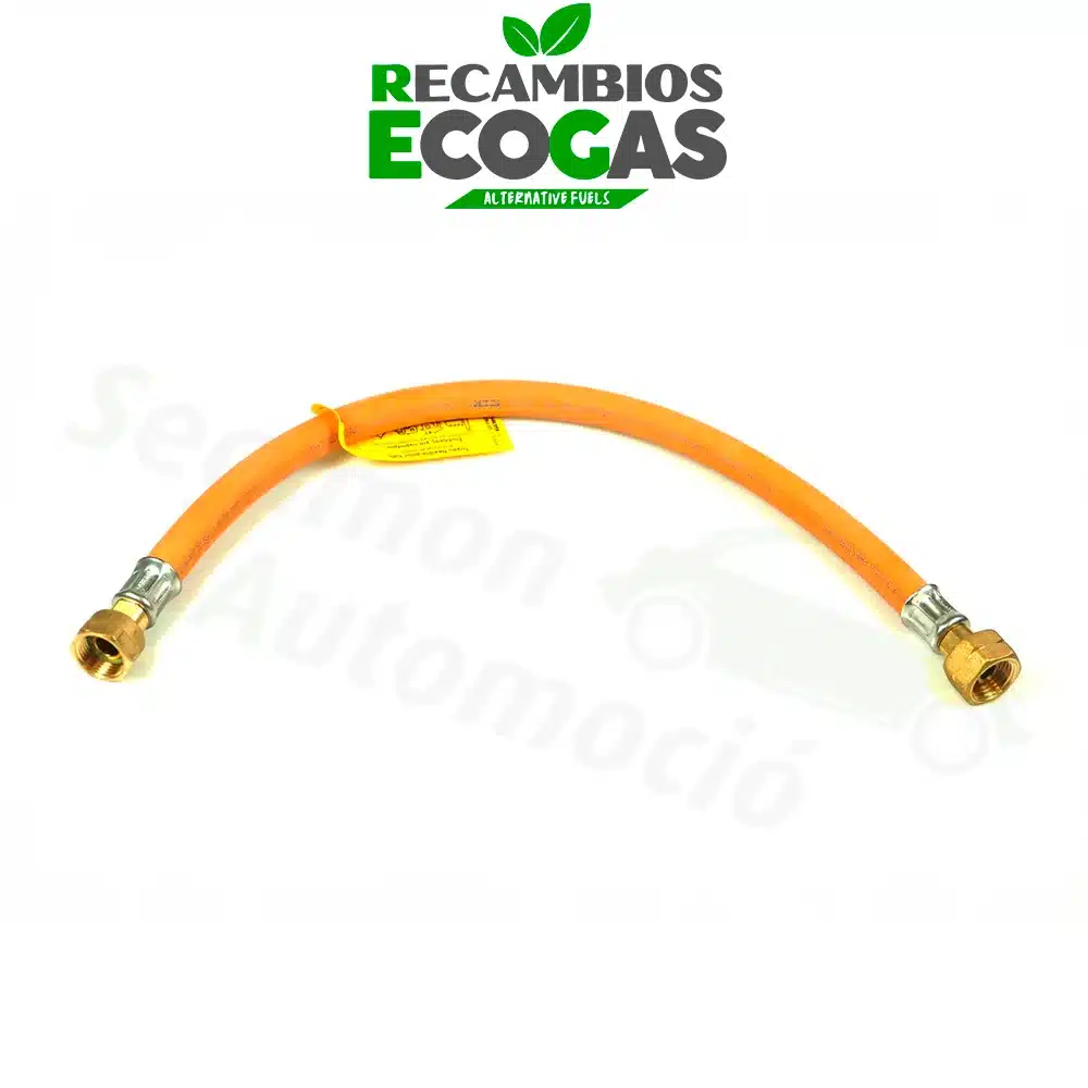 GOK Caramatic ConnectBasic PS30bar Ital.A x M20x1,5 UEM x 450 SV Manguera de goma GOK para gas (presión media) 1/4-LH x M14x1,5 (8 mm)