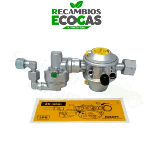 Sistema de regulación 30 mbar 1,5kg/h incl. sensor de impacto (uso de gas durante la conducción)