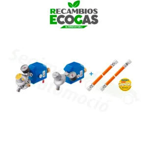 GOK regulador de presión baja 30 mbar 1,5 kg/h recto 8 mm incl. manómetro