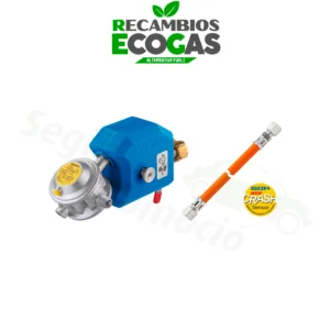 GOK regulador de presión baja 30 mbar 1,5 kg/h 0° 10 mm incl. válvula de ensayo