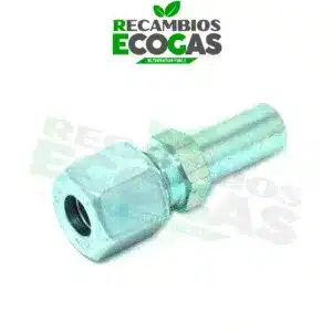 Conector 10 mm x racor de tubo 8 mm