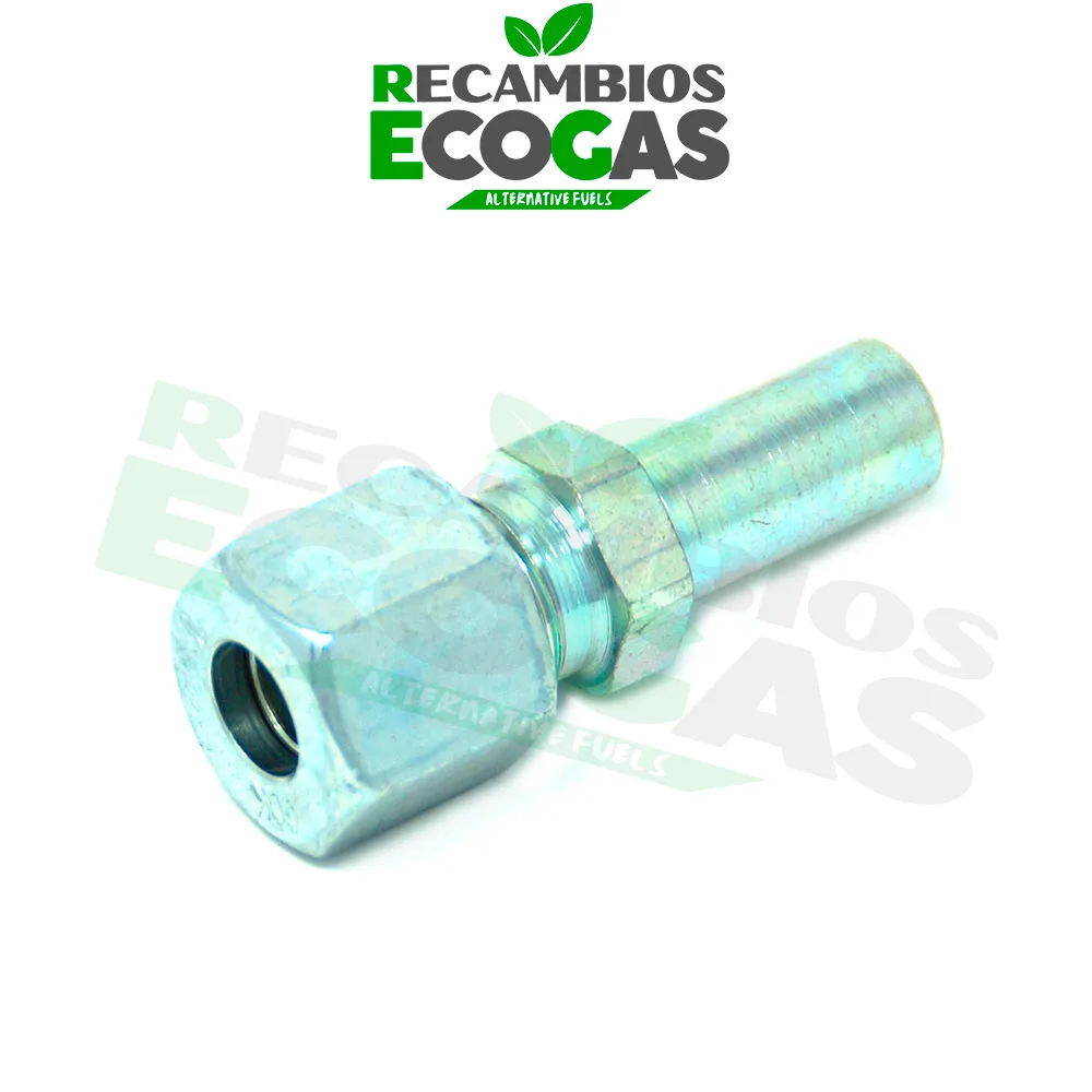 Conector 10 mm x encaixe do tubo 8 mm
