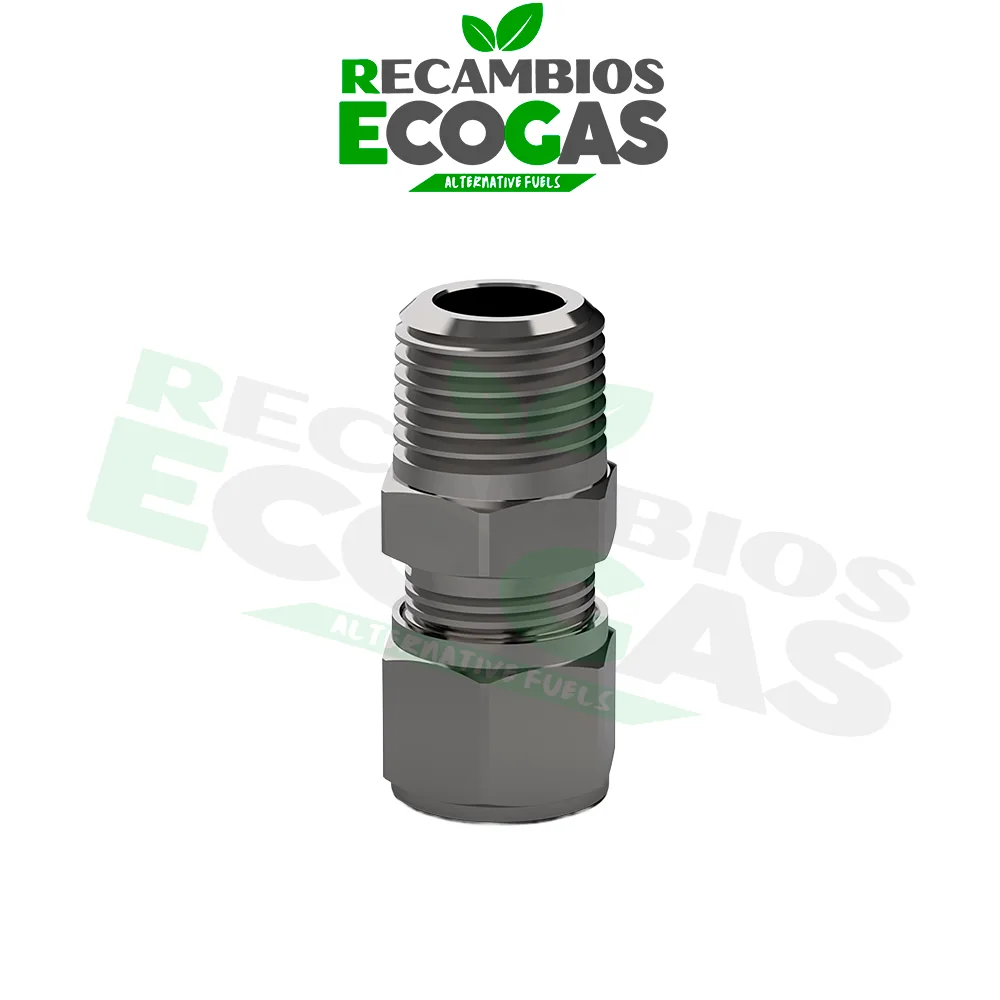 Encaixe de compressão reta DREHMEISTER - encaixe de tubo de 1-4 roscas a 8 mm 3 Encaixe de compressão DREHMEISTER, reto - rosca de 1/4" para tubo de 8 mm