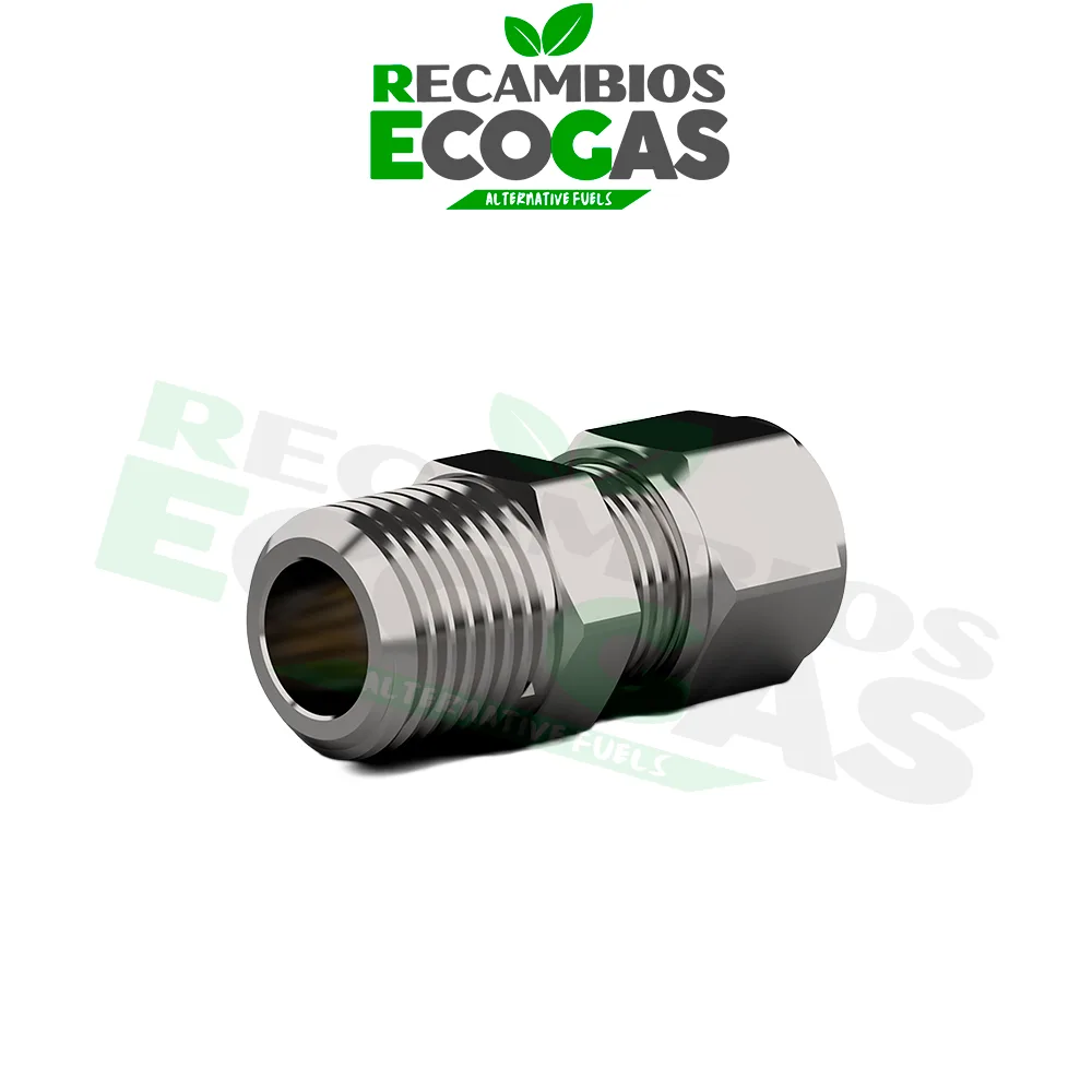 Encaixe de compressão reta DREHMEISTER - Encaixe de tubo de 1-4 roscas a 8 mm 5 Encaixe de compressão DREHMEISTER, reto - rosca de 1/4" para tubo de 8 mm