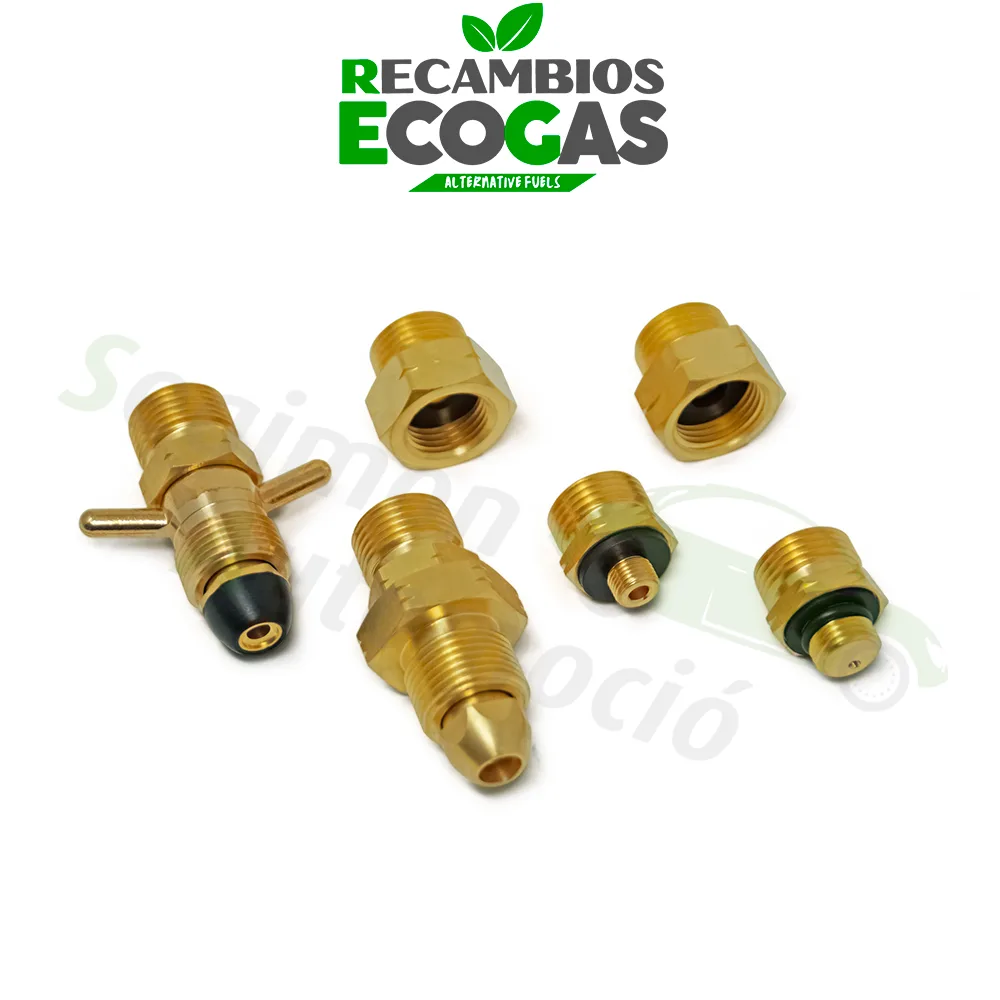 Kit de Adaptadores para Bombonas de Gas Europeas con Estuche (6 Piezas)