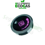 Interruptor EUROPEGAS con botón selector de combustible, retroiluminación RGB y alarma sonora. Compatible con centralitas EG.