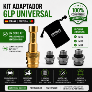 Adaptador GLP Universal España y Portugal con Estuche | M10, M12 y M14